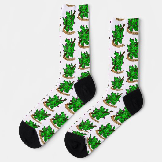 Druiden-Würfel Socken (Linkes Detail)