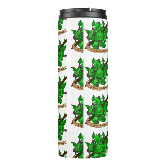 Druiden-Würfel Thermosbecher (Rückseite)