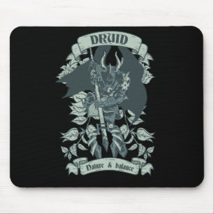 Druider Krieger Halloween-Geschenk für alte Fans Mousepad