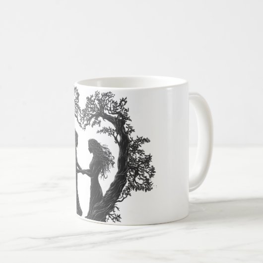Druidische Hingabe Kaffeetasse (VorderseiteRechts)