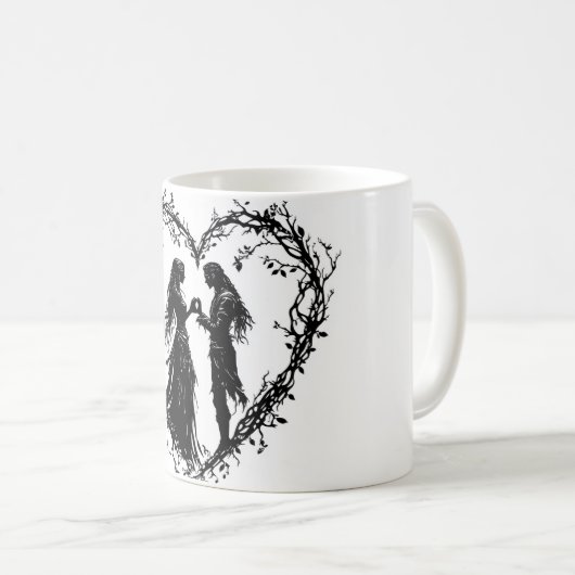 Druidische Hingabe Kaffeetasse (VorderseiteRechts)