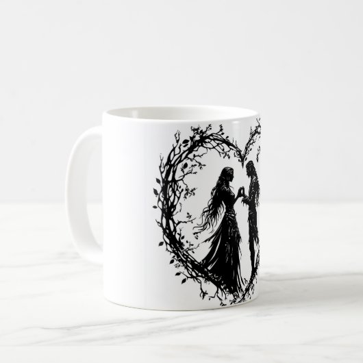Druidische Hingabe Kaffeetasse (Vorderseite Links)