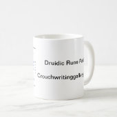 Druidischer Laufweg/Tasse der Räder Kaffeetasse (VorderseiteRechts)