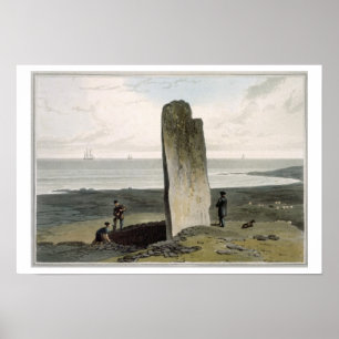 Druidischer Stein in Strather bei Barvas, Insel L Poster
