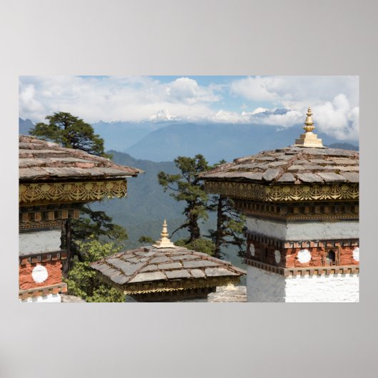 Druk Wangyal Chortens Poster (Vorne)