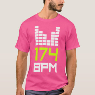 Drum and Bass 174 BPM Dnb Music Liquid Dschungel E T-Shirt