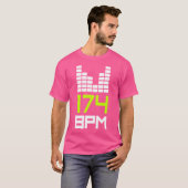 Drum and Bass 174 BPM Dnb Music Liquid Dschungel E T-Shirt (Vorne ganz)