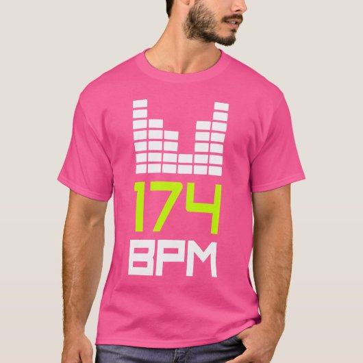 Drum and Bass 174 BPM Dnb Music Liquid Dschungel E T-Shirt (Vorderseite)