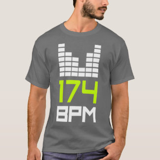 Drum and Bass 174 BPM DnB Music Liquid Dschungel T-Shirt