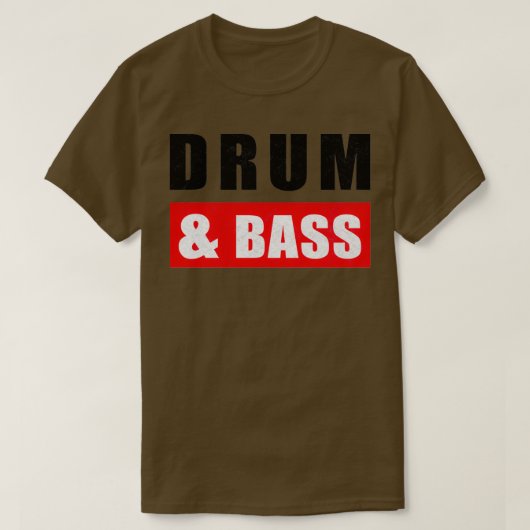 Drum and Bass DnB Drum Amp Bass T-Shirt (Design vorne)