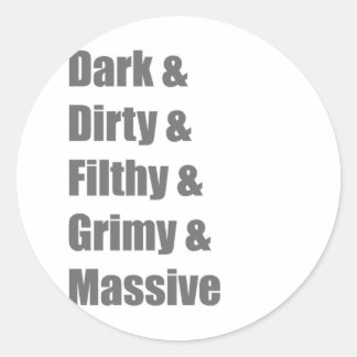 Drum and Bass DnB Electro Dub step Dubstep Grime Runder Aufkleber