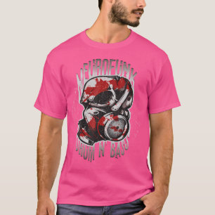 Drum and Bass Dnb Neurofunk DJ Space Electric Drum T-Shirt
