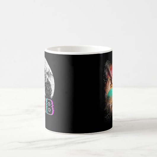 Drum and Bass Electronic Gorilla Vaporwave Music Kaffeetasse (Mittel)