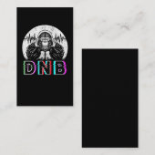Drum and Bass Electronic Gorilla Vaporwave Music Visitenkarte (Vorne/Hinten)