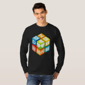 Drum and Bass Music Liebe Cube Dance and Party T-Shirt (Vorne ganz)