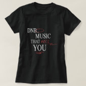 Drum and Bass Music Liquid DnB T-Shirt (Design vorne)