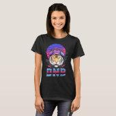 Drum and Bass Tiger Electronic Music Vaporwave T-Shirt (Vorne ganz)