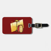 Drum and Cymbal Music Percussion Art Gepäckanhänger (Vorderseite horizontal)