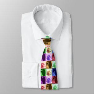 Drum and Drum Set Pop Art Necktie Krawatte