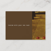 Drum & Bass Mix Business Card Visitenkarte (Rückseite)