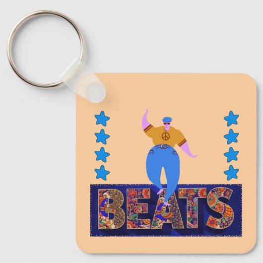 drum beats schlüsselanhänger (Vorderseite)