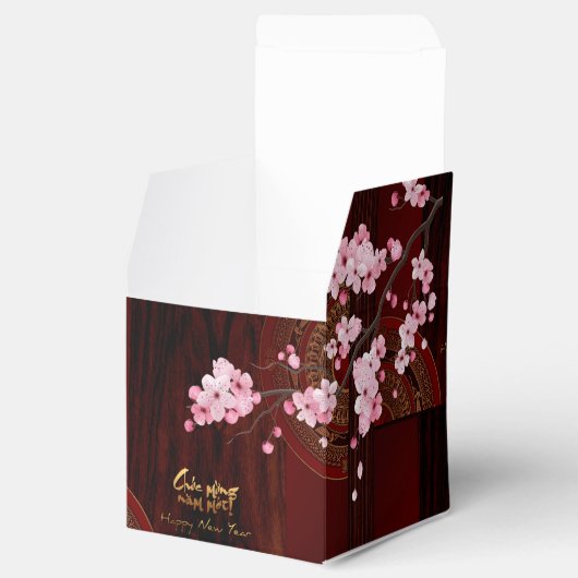 Drum Blossom Tet Hoa Anh Dao Vietnamese Neujahr C Geschenkschachtel (Geöffnet)