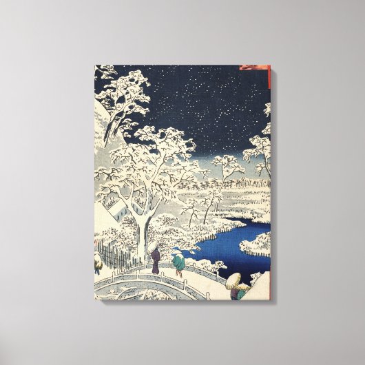 Drum Bridge bei Meguro und Sunset Hill. Leinwanddruck (Vorderseite)