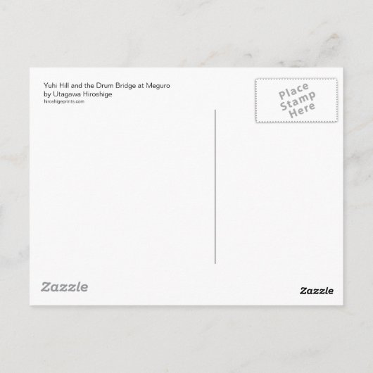 Drum Bridge Postcard Postkarte (Rückseite)