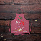 Drum cake, Cookie Batons und musikalische Noten ro Schürze