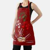 Drum cake, Cookie Batons und musikalische Noten ro Schürze (InSitu)