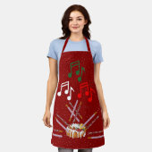 Drum cake, Cookie Batons und musikalische Noten ro Schürze (Getragen)