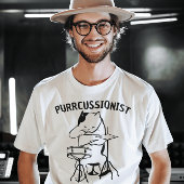 DRUM, CAT-DRUMMER-FUNNPUN-T - Shirt