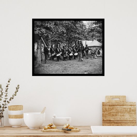 Drum Corps in Bealeton, VA 1863 Poster (Küche)