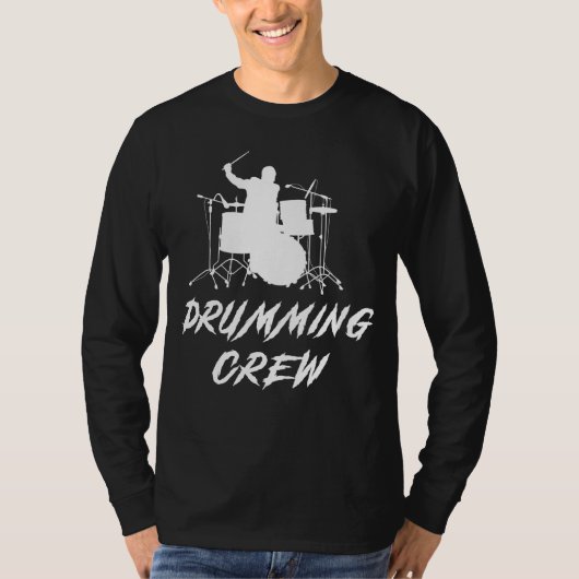 Drum Crew Phantastisches T-Shirt: Beats und Lachen T-Shirt (Vorderseite)