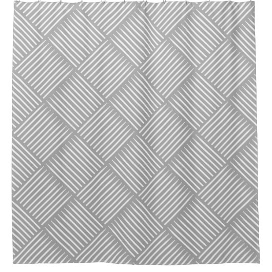 Drum Crosshatch Gray Duschvorhang (Vorderseite)