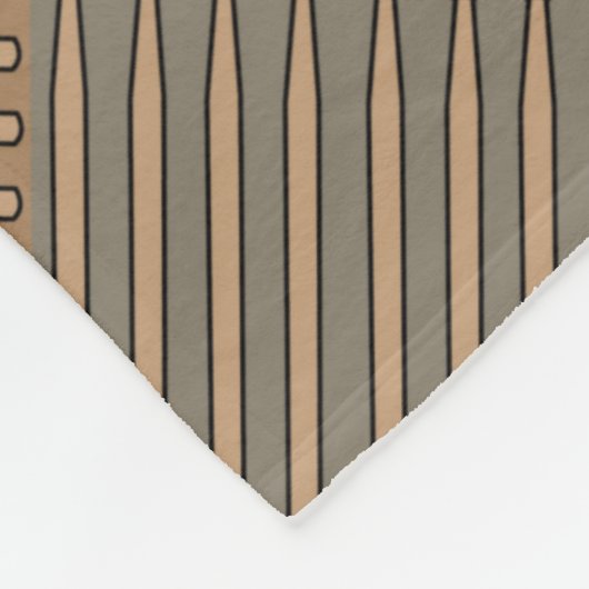 Drum Crosshatch Multicolor Fleecedecke (Ecke)