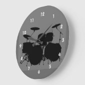 Drum Design Wall Clock Große Wanduhr (Winkel)