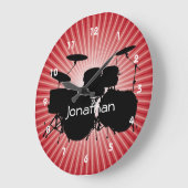 Drum Design Wall Uhr (Winkel)