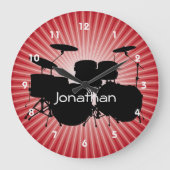 Drum Design Wall Uhr (Vorderseite)