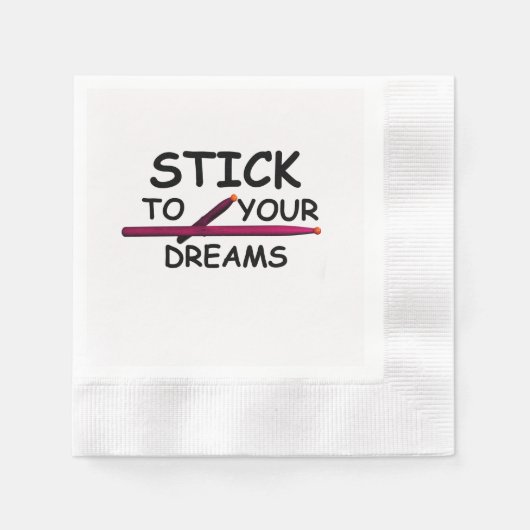 Drum Drummer Musician Band Dining Plate Serviette (Vorderseite)