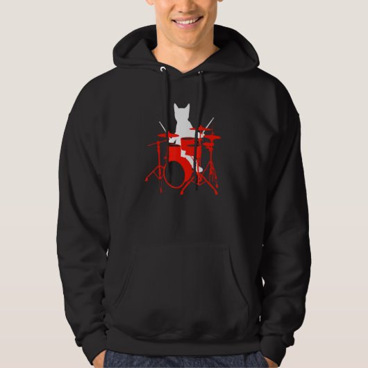 Drum Drummer Trum Music Hoodie (Vorderseite)