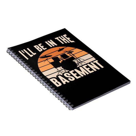 Drum Drummer wird im Untergeschoss Funny Drummer s Notizblock (Rechte Seite)