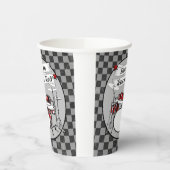 Drum Geboren zu Rock & Roll Drummer Musician Party Pappbecher (Links)