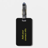 Drum Goddess Luggage Tag Gepäckanhänger (Rückseite vertikal)