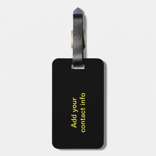 Drum Goddess Luggage Tag Gepäckanhänger (Rückseite vertikal)