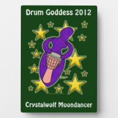 Drum Goddess Plaque Fotoplatte (Vorderseite)