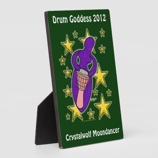 Drum Goddess Plaque Fotoplatte (Seite)