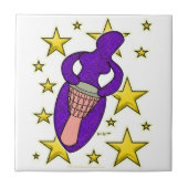 Drum Goddess Tile Fliese (Vorderseite)