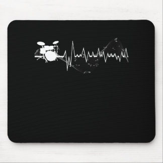 Drum Heartbeat Musik Liebhaber Live-Geschenk Mousepad