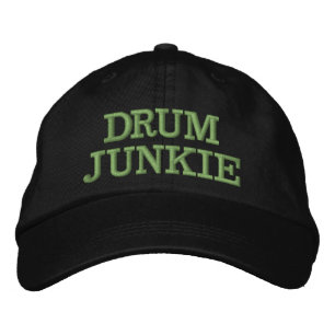 DRUM JUNKIE Drummer Cap Drumming Rock Music Band Bestickte Baseballkappe